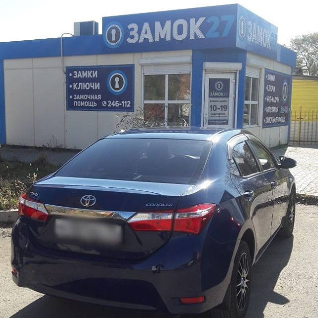 Механический ключ для автомобиля Toyota Corolla 2015
