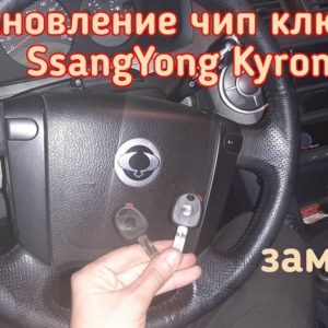 SsangYong Kyron открыть авто без ключа