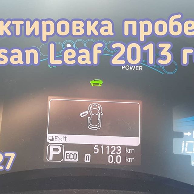 Nissan Leaf откорректировать данные о пробеге