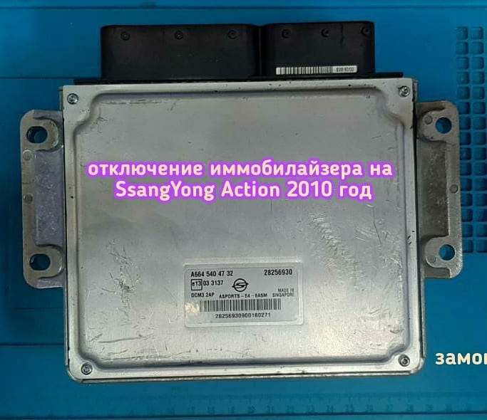 SsangYong Action машина перестала заводиться и на приборной панели при включении зажигания моргает лампа