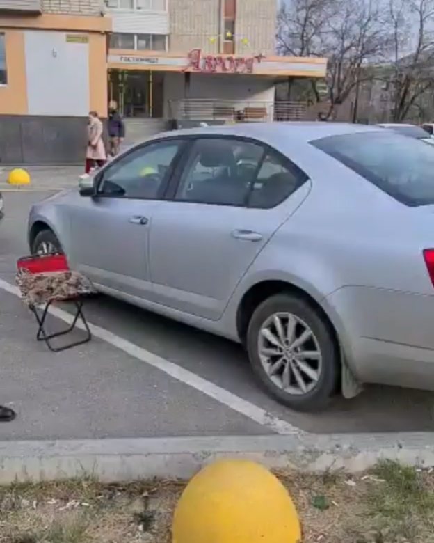 Женщина забыла ключ в багажнике своего автомобиля Skoda Octavia двери оказались заблокированы